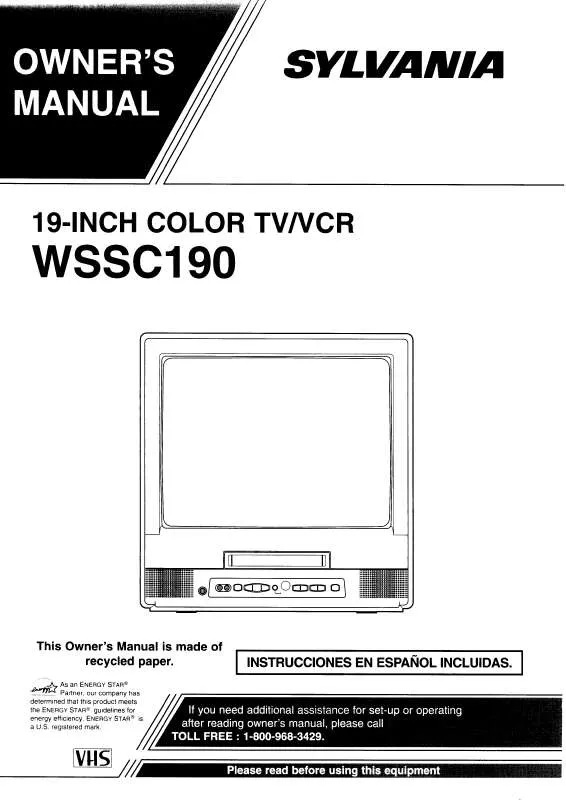 Mode d'emploi SYLVANIA WSSC190