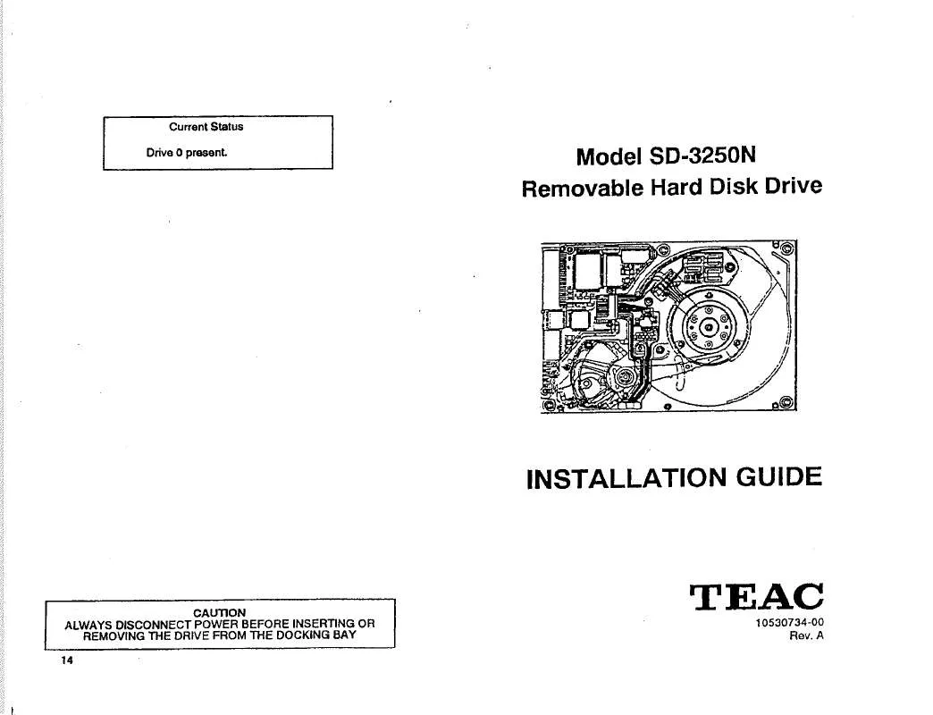 Mode d'emploi TEAC HDD0040A