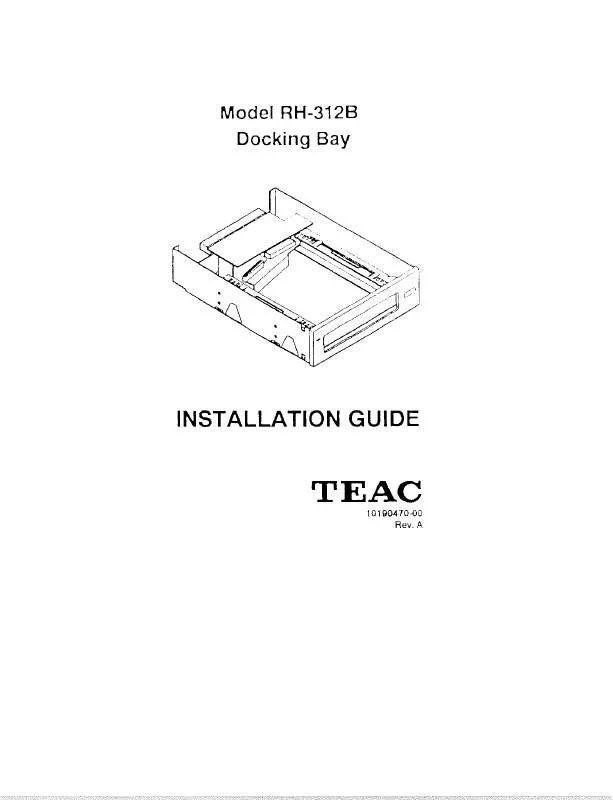 Mode d'emploi TEAC HDD0050A