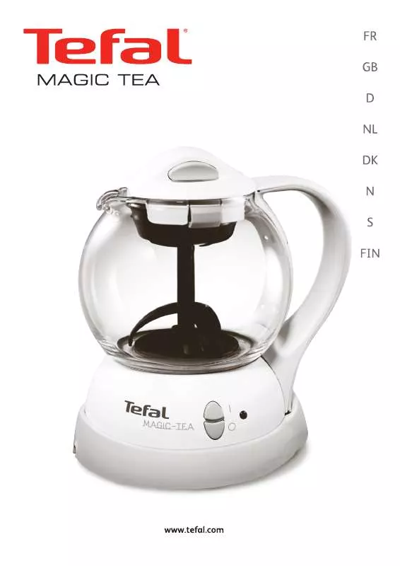 Mode d'emploi TEFAL BJ100 MAGIC TEA MAKER