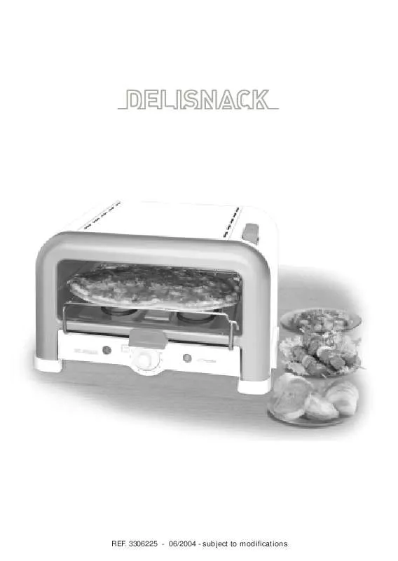 Mode d'emploi TEFAL DELISNACK