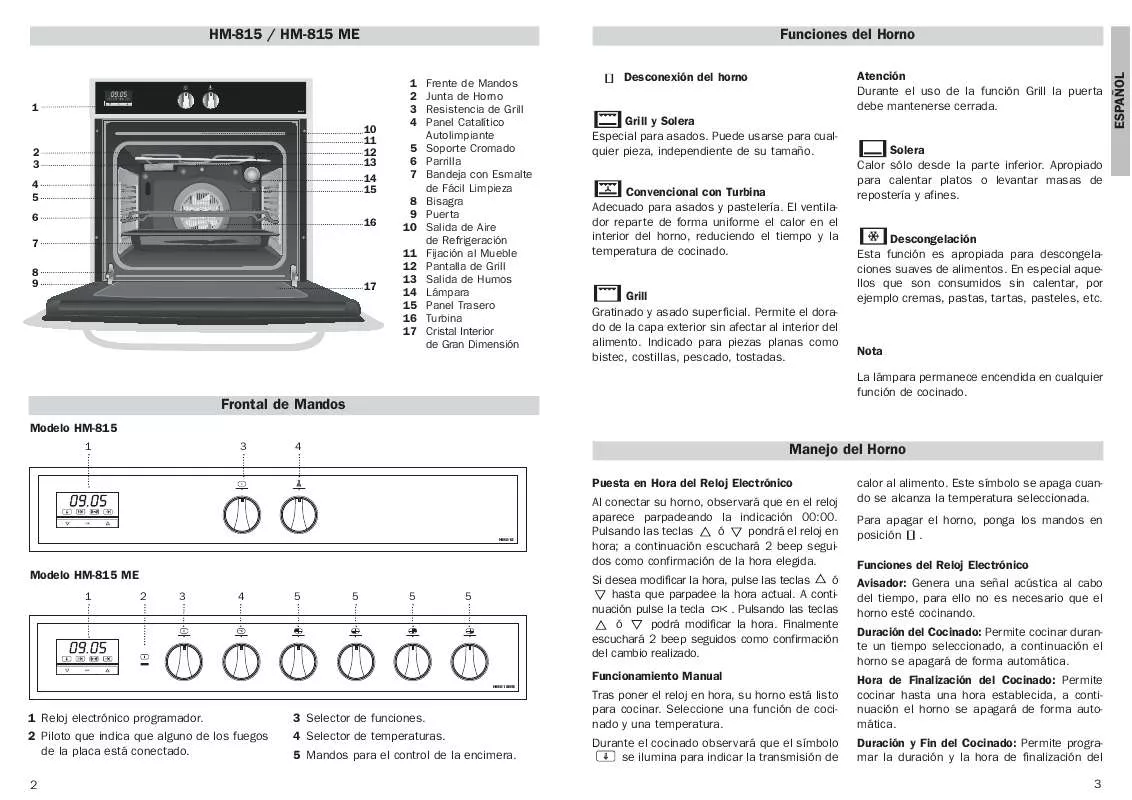 Mode d'emploi TEKA HM-815