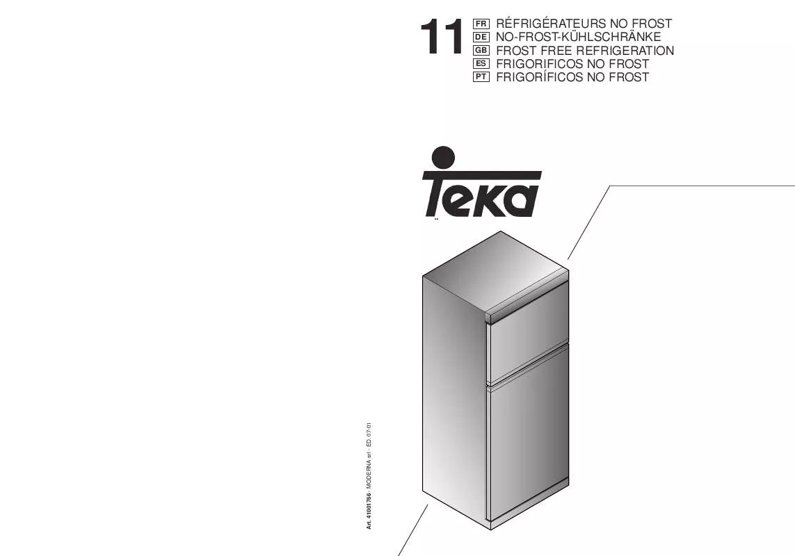 Mode d'emploi TEKA NF 400