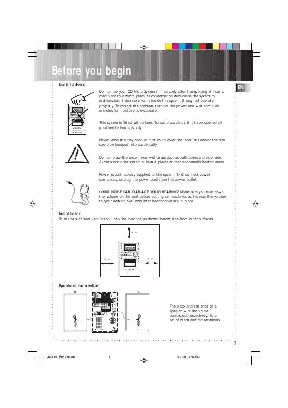 Mode d'emploi THOMSON 1450