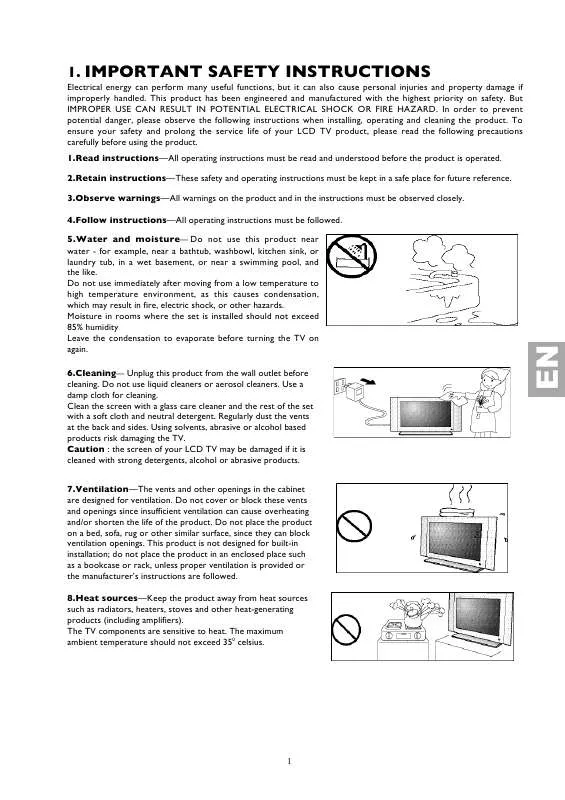 Mode d'emploi THOMSON 27LB125