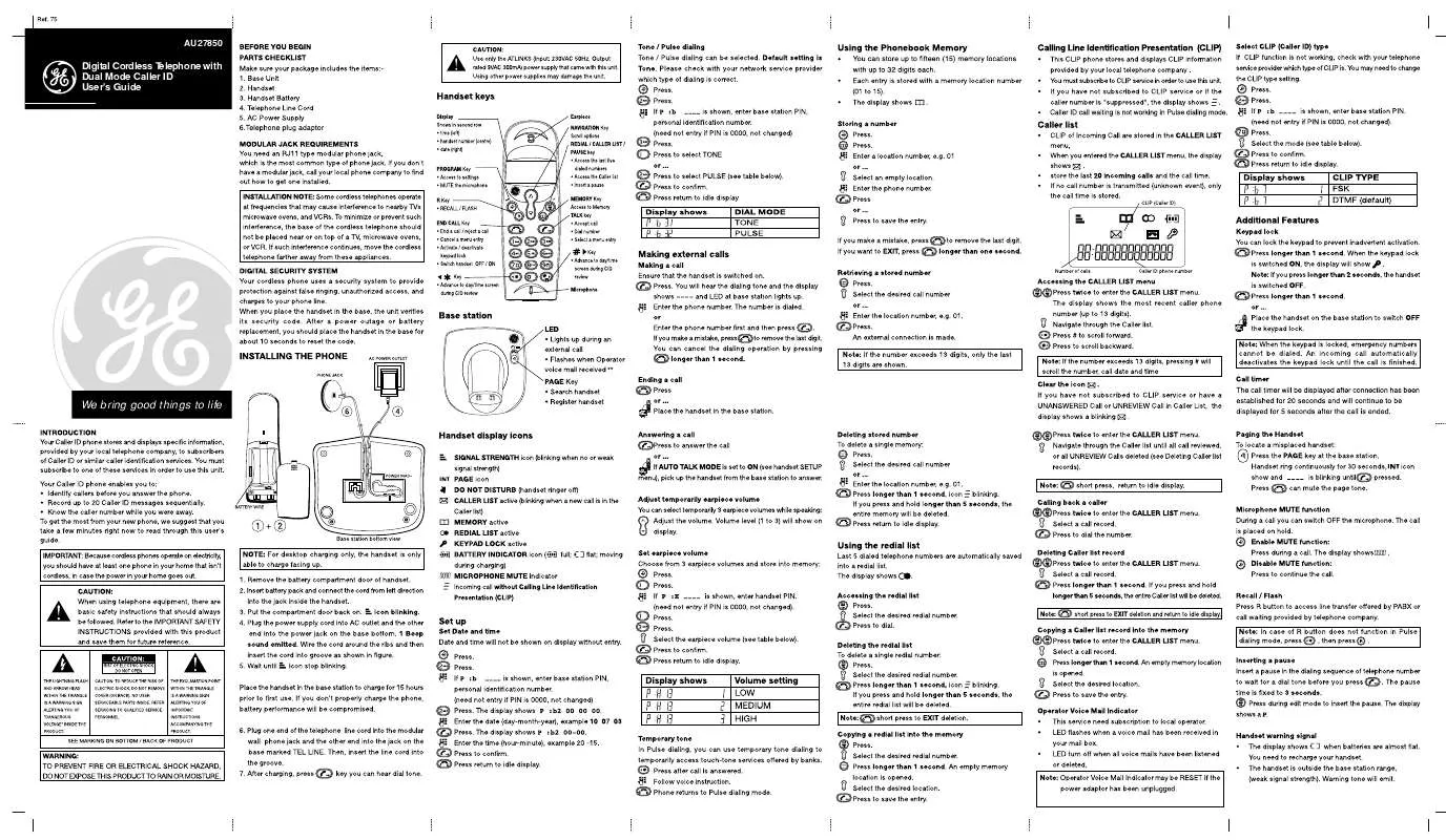 Mode d'emploi THOMSON AU27850