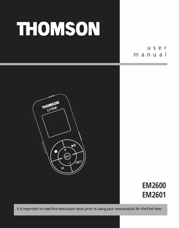 Mode d'emploi THOMSON EM2600_26001