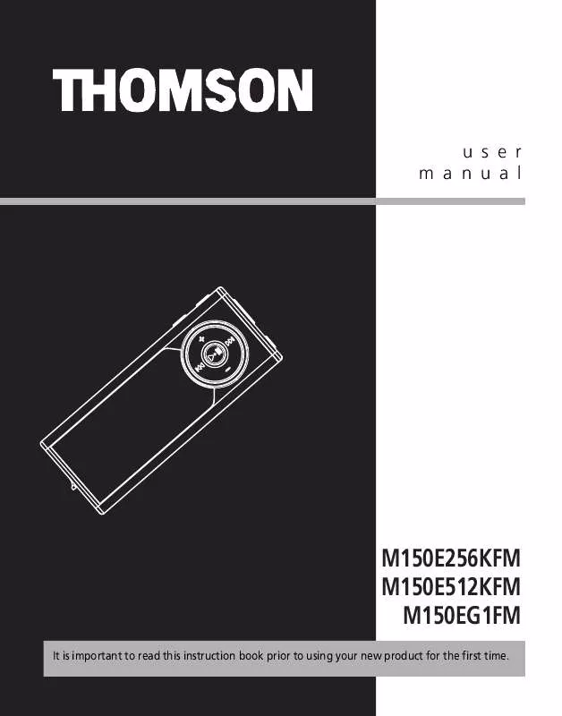 Mode d'emploi THOMSON M150E