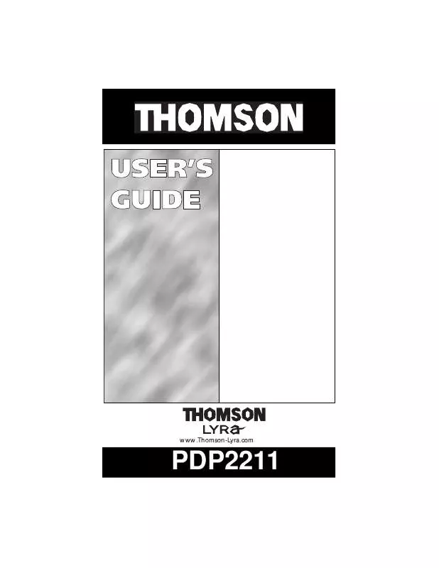 Mode d'emploi THOMSON PDP2211