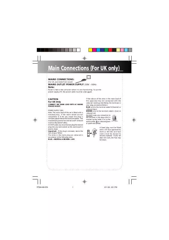 Mode d'emploi THOMSON RT304