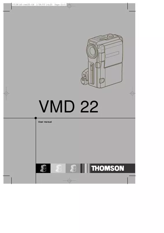 Mode d'emploi THOMSON VMD22