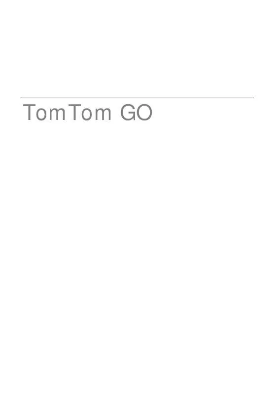 Mode d'emploi TOMTOM GO 950