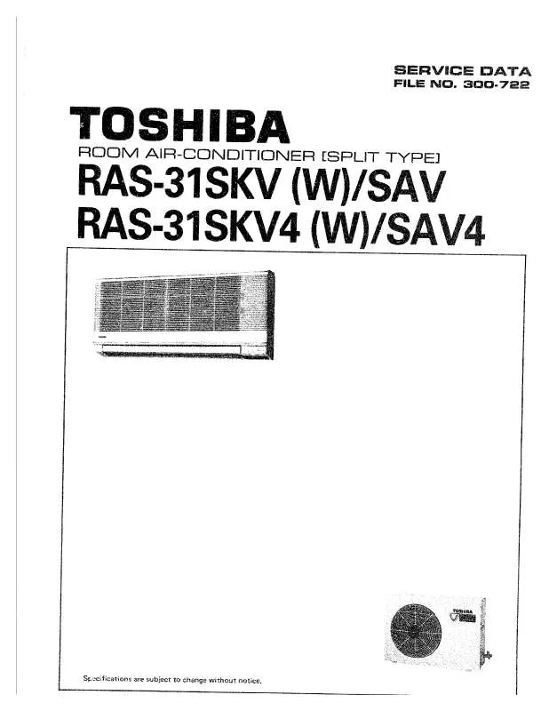 Mode d'emploi TOSHIBA RAS-31SAV4