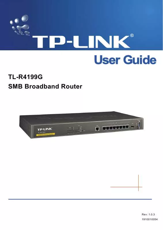 Mode d'emploi TP-LINK TL-R4199G