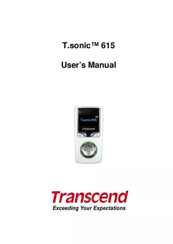 Mode d'emploi TRANSCEND TS2GMP615