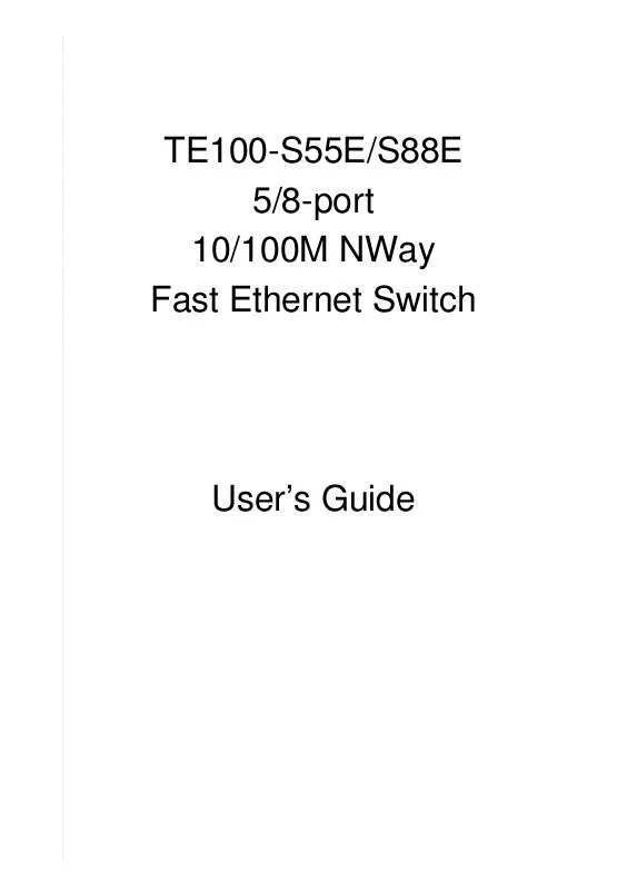 Mode d'emploi TRENDNET TE100-S88E