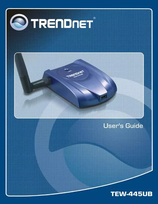 Mode d'emploi TRENDNET TEW-445UB