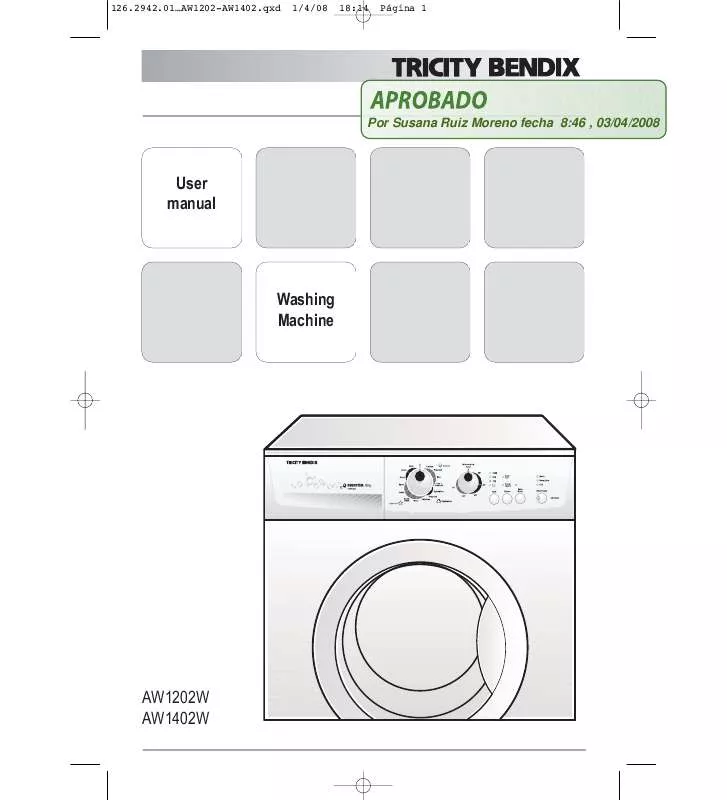 Mode d'emploi TRICITY AW1202W