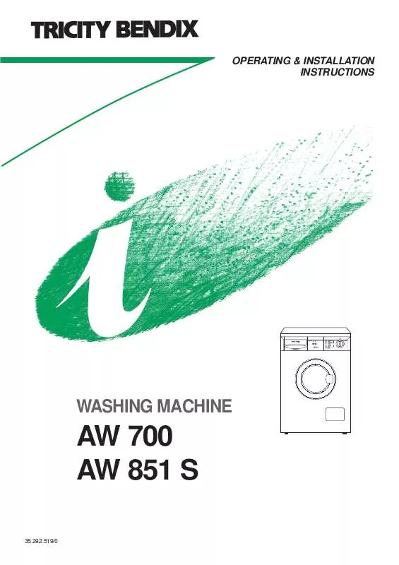 Mode d'emploi TRICITY AW700