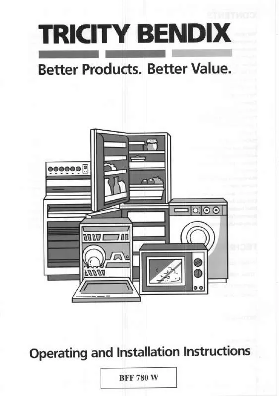 Mode d'emploi TRICITY BFF780W