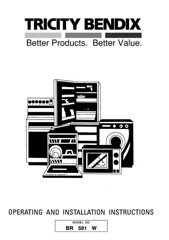 Mode d'emploi TRICITY BR591W