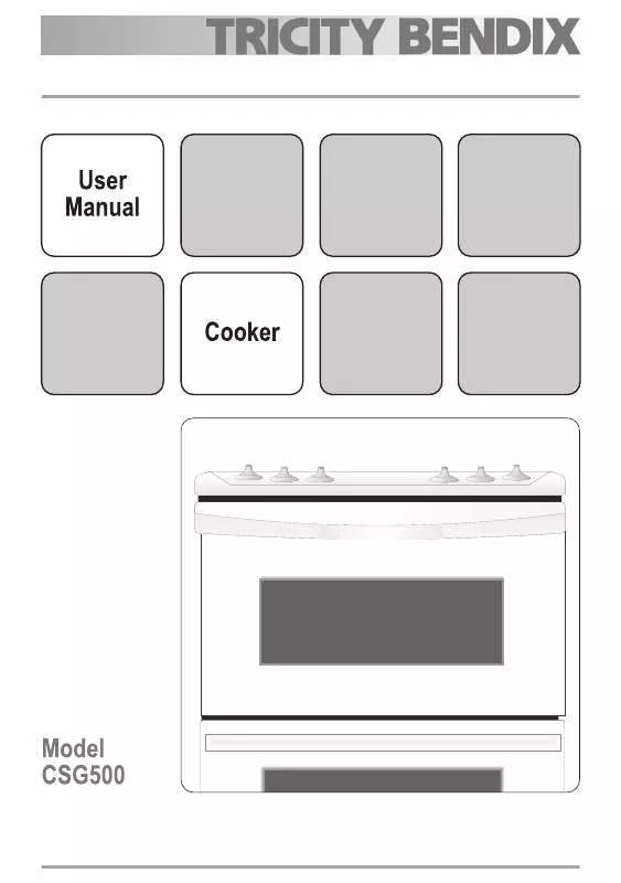 Mode d'emploi TRICITY CSG500XN