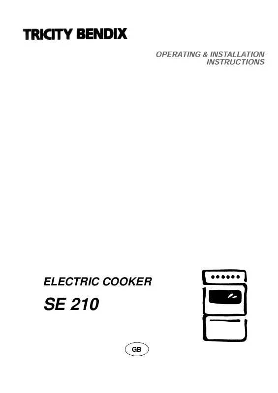 Mode d'emploi TRICITY SE210W