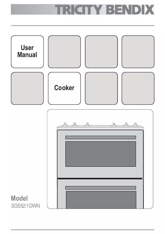 Mode d'emploi TRICITY SG552/1DWN