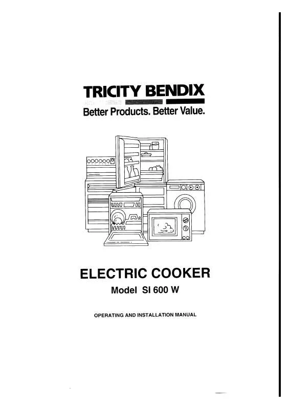 Mode d'emploi TRICITY SI600W