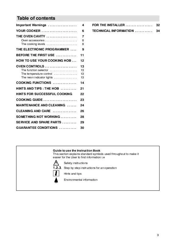 Mode d'emploi TRICITY SIE545PBK