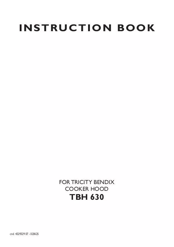 Mode d'emploi TRICITY TBH630WH