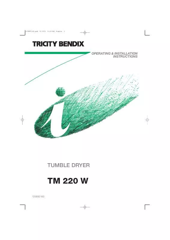 Mode d'emploi TRICITY TM220W