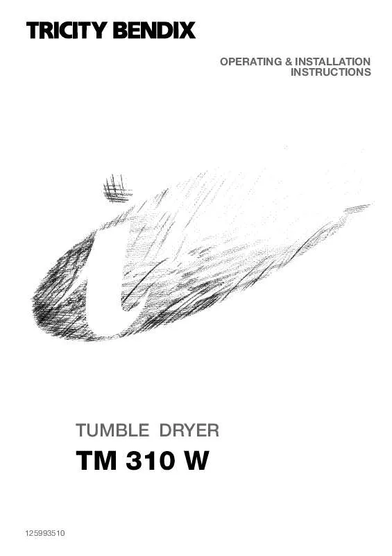 Mode d'emploi TRICITY TM310W