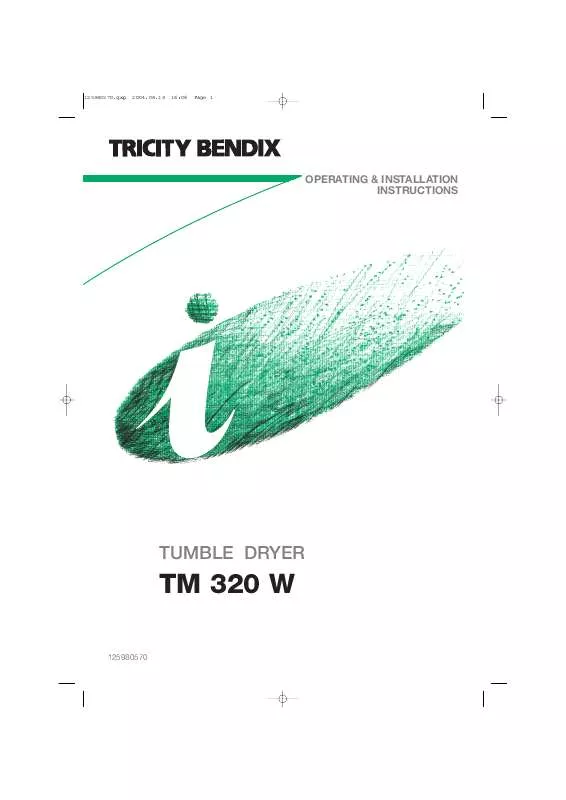 Mode d'emploi TRICITY TM320W