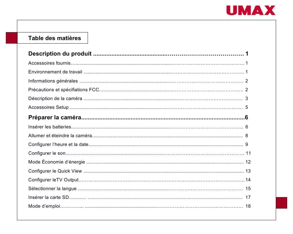 Mode d'emploi UMAX ASTRAPIX 630