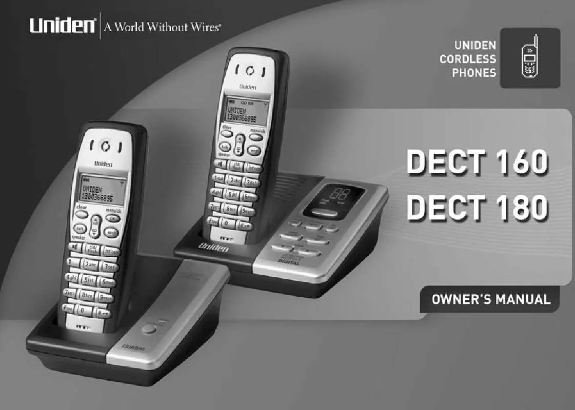 Mode d'emploi UNIDEN DECT180