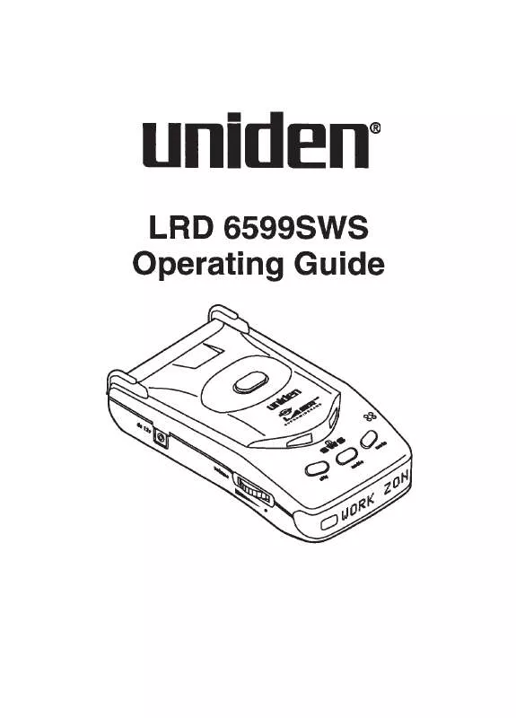 Mode d'emploi UNIDEN LRD6599SWS