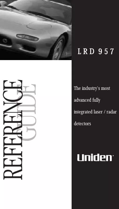 Mode d'emploi UNIDEN LRD957