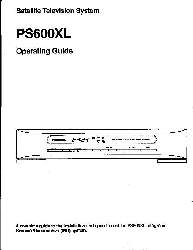 Mode d'emploi UNIDEN PS500XL