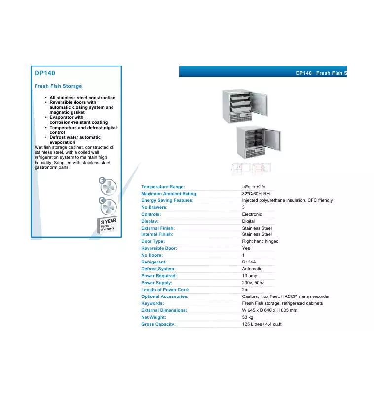 Mode d'emploi VALERA DP140