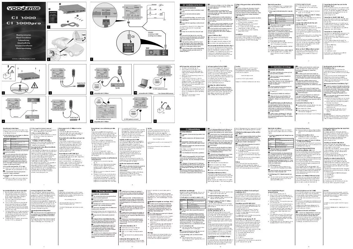 Mode d'emploi VDO DAYTON CI 3000