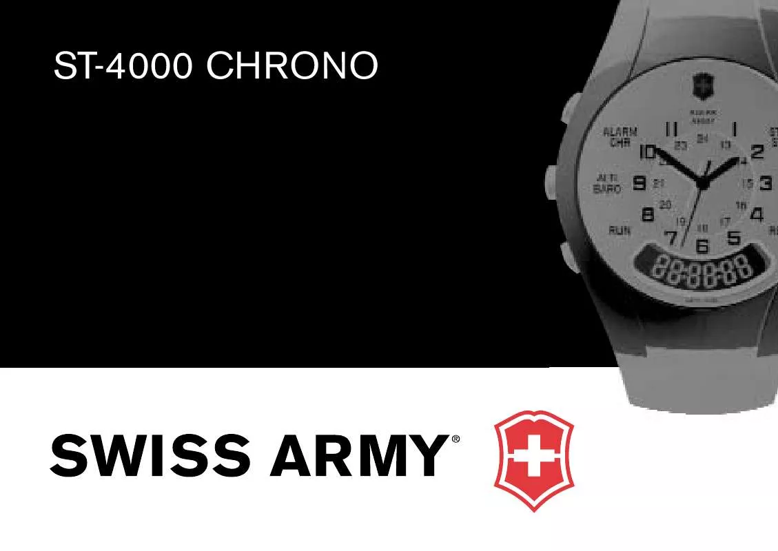 Mode d'emploi VICTORINOX SWISS ARMY STARTECH ST-4000