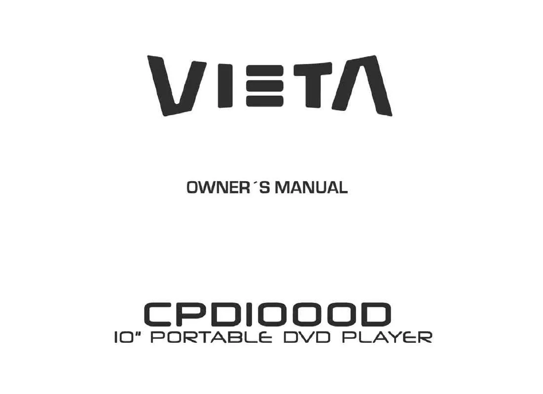 Mode d'emploi VIETA CPD1000D