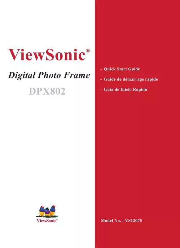 Mode d'emploi VIEWSONIC DPX802