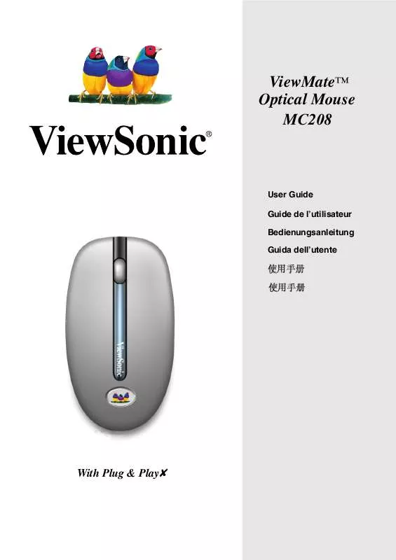 Mode d'emploi VIEWSONIC MC208