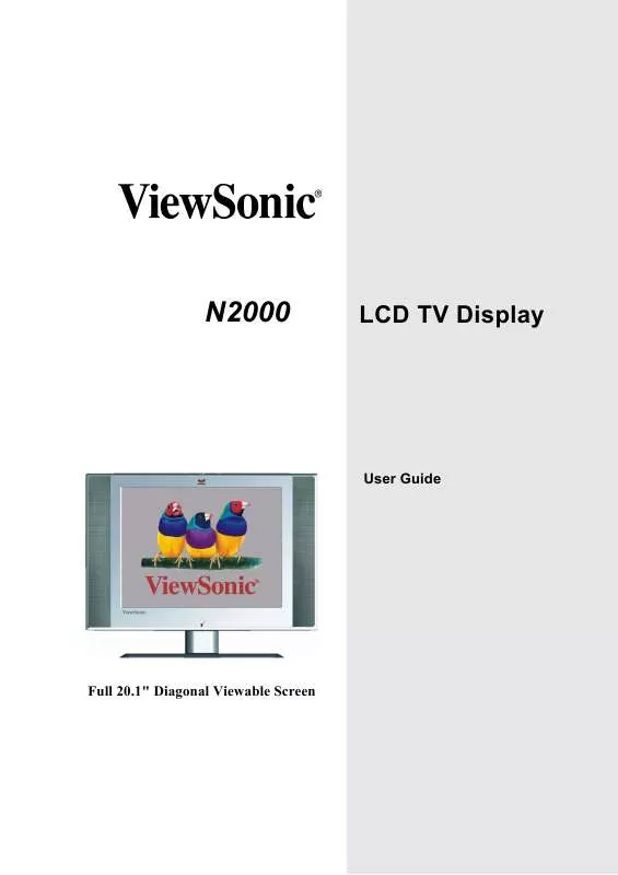 Mode d'emploi VIEWSONIC N2000