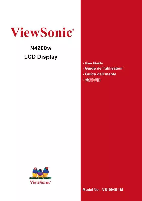 Mode d'emploi VIEWSONIC N4200W