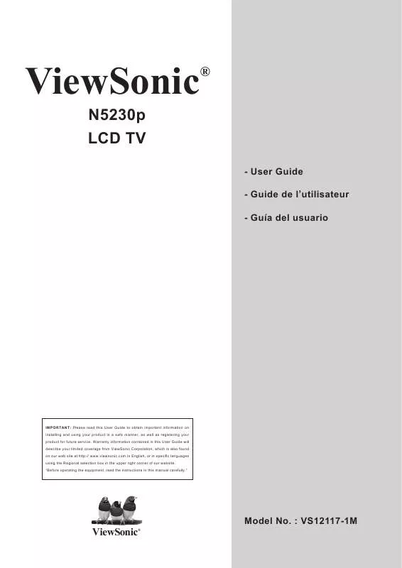 Mode d'emploi VIEWSONIC N5230P