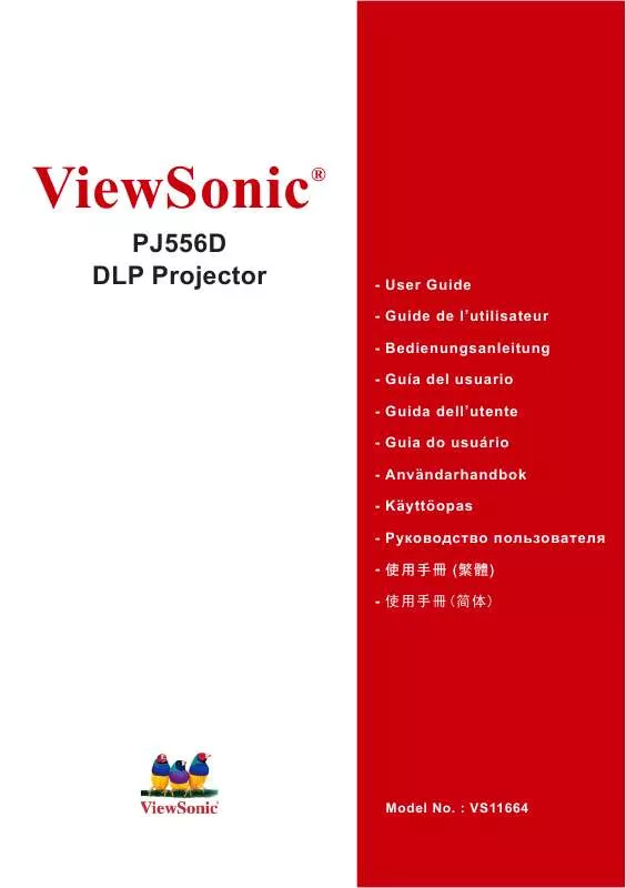 Mode d'emploi VIEWSONIC PJ556D