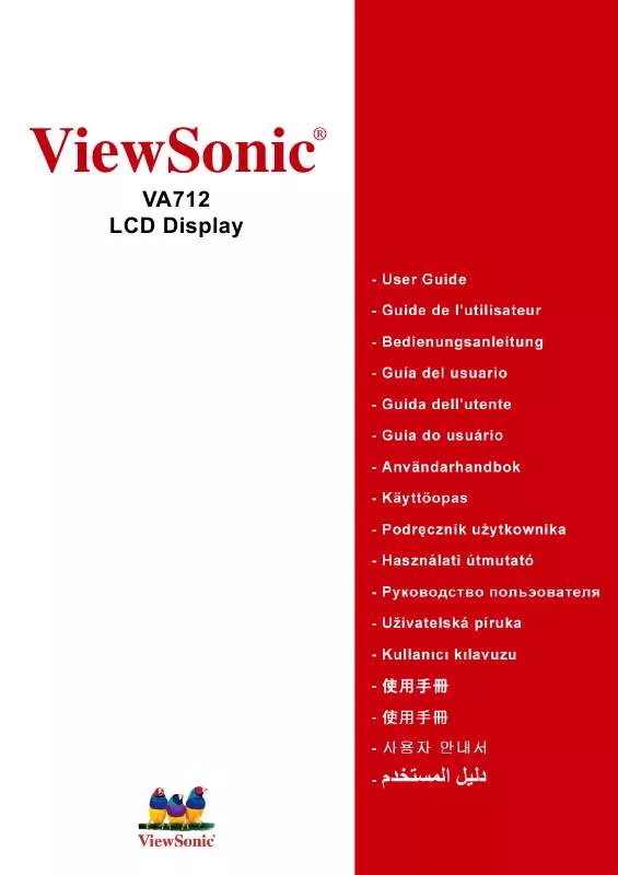 Mode d'emploi VIEWSONIC VA712B